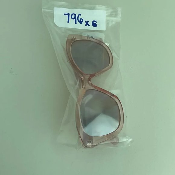 SG00796 Urbanology Trans Pink Sunglasses For Women Square Tinted 100% UVA/UVB - Picture 7 of 7